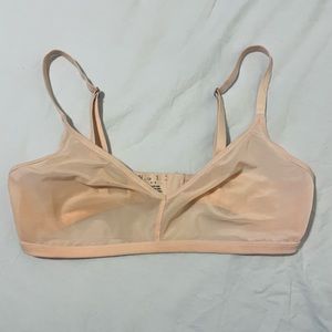 Negative Underwear 💕 Mesh Unlined Sieve Bra "peach” color Size 2